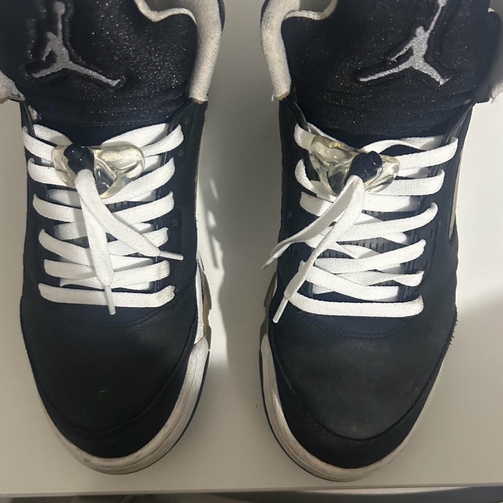 Men’s Jordan 5s Black and White Sneakers